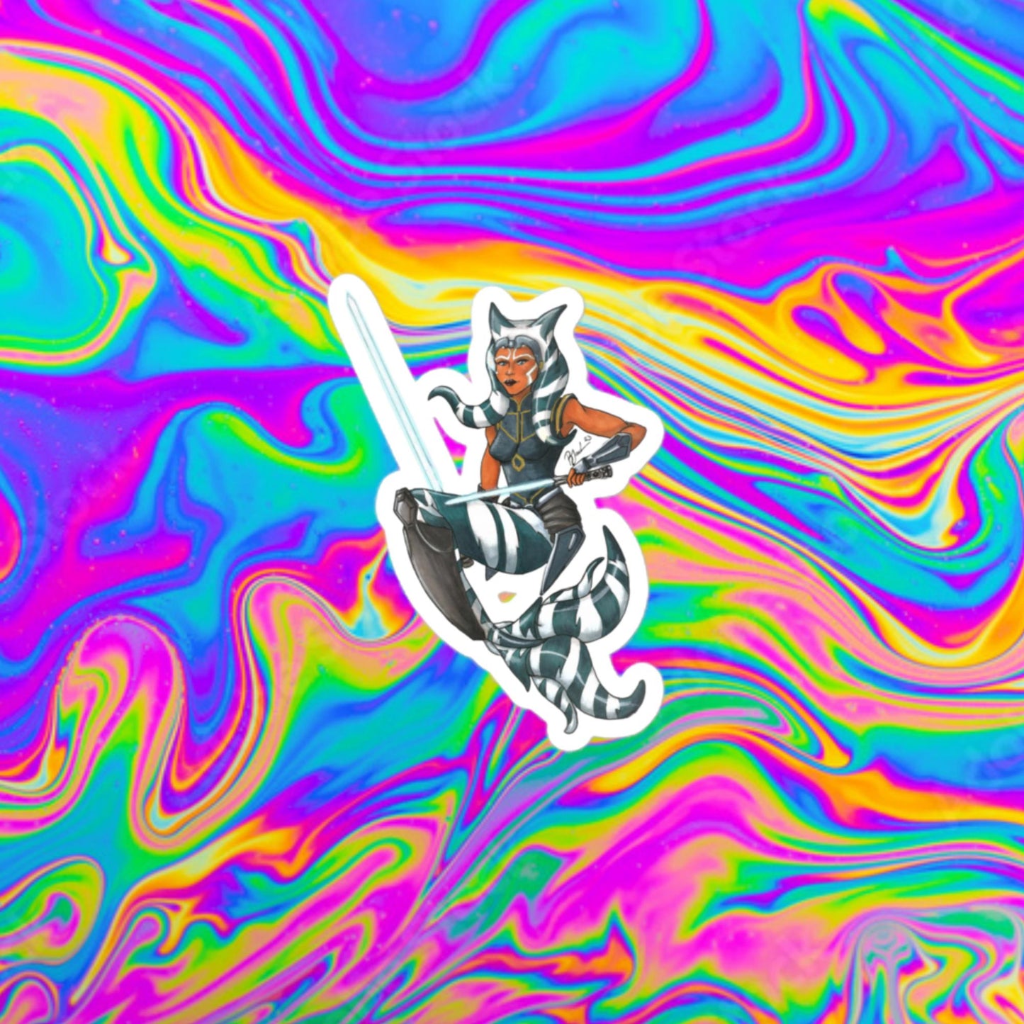 Ahsoka mermaid stickers