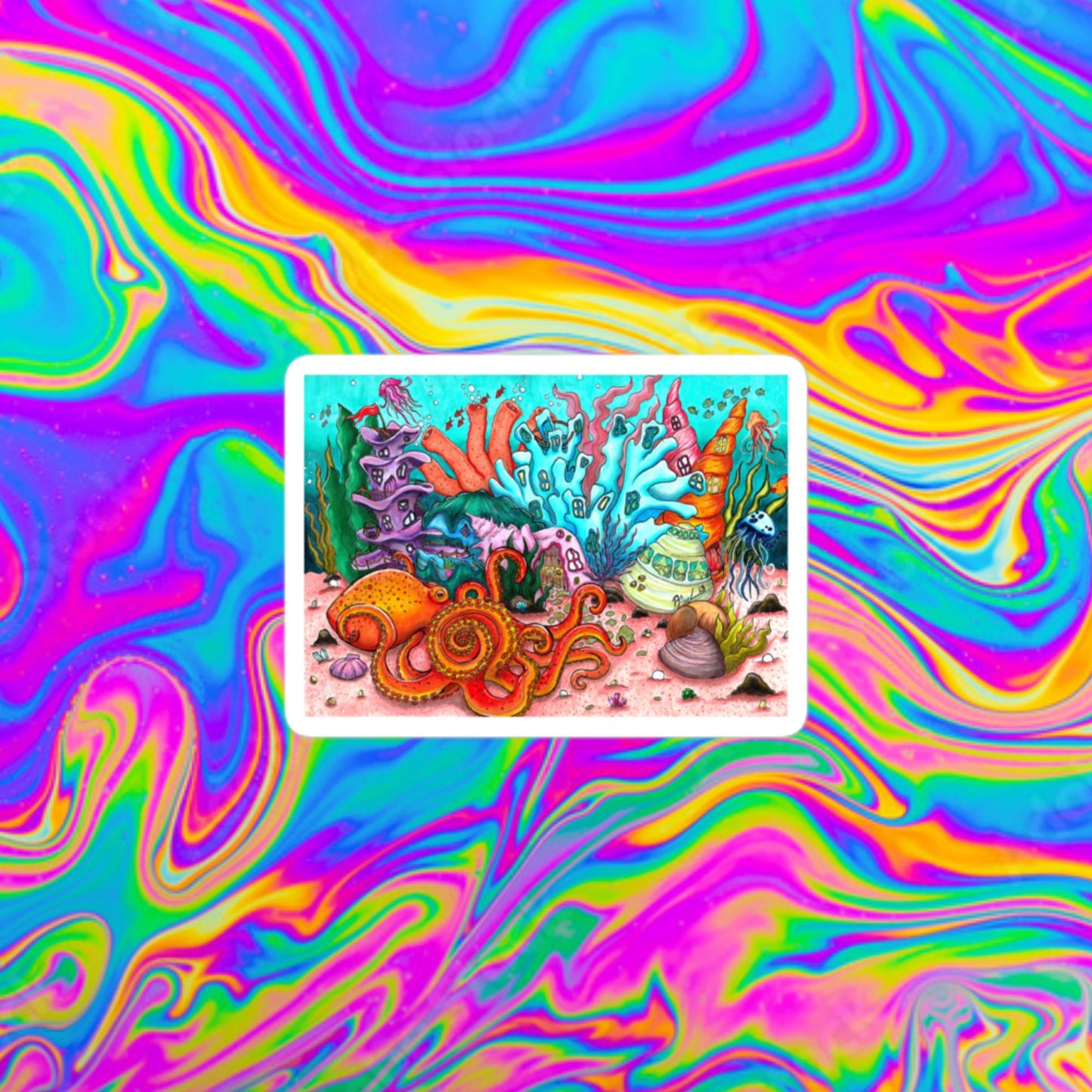 Underwater kingdom Bubble-free stickers