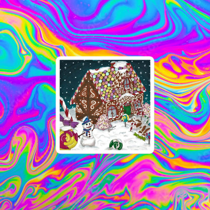gingerbread winter Bubble-free stickers