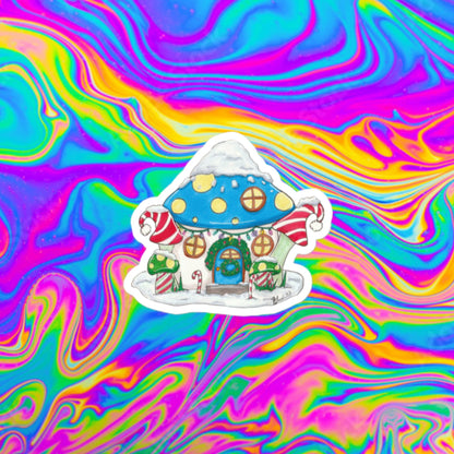Mushroom Christmas Bubble-free stickers