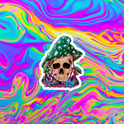 Mushroom skull 2 Bubble-free stickers