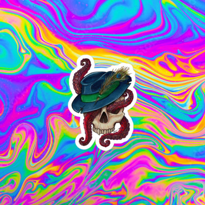 Fedora tentacles Bubble-free stickers