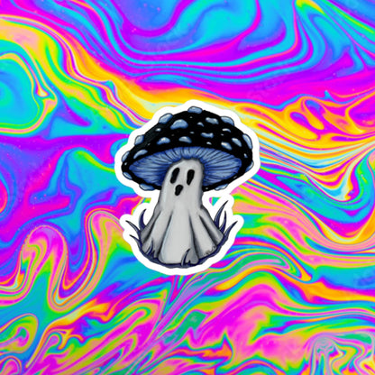 Ghost Mushie 2 Bubble-free stickers