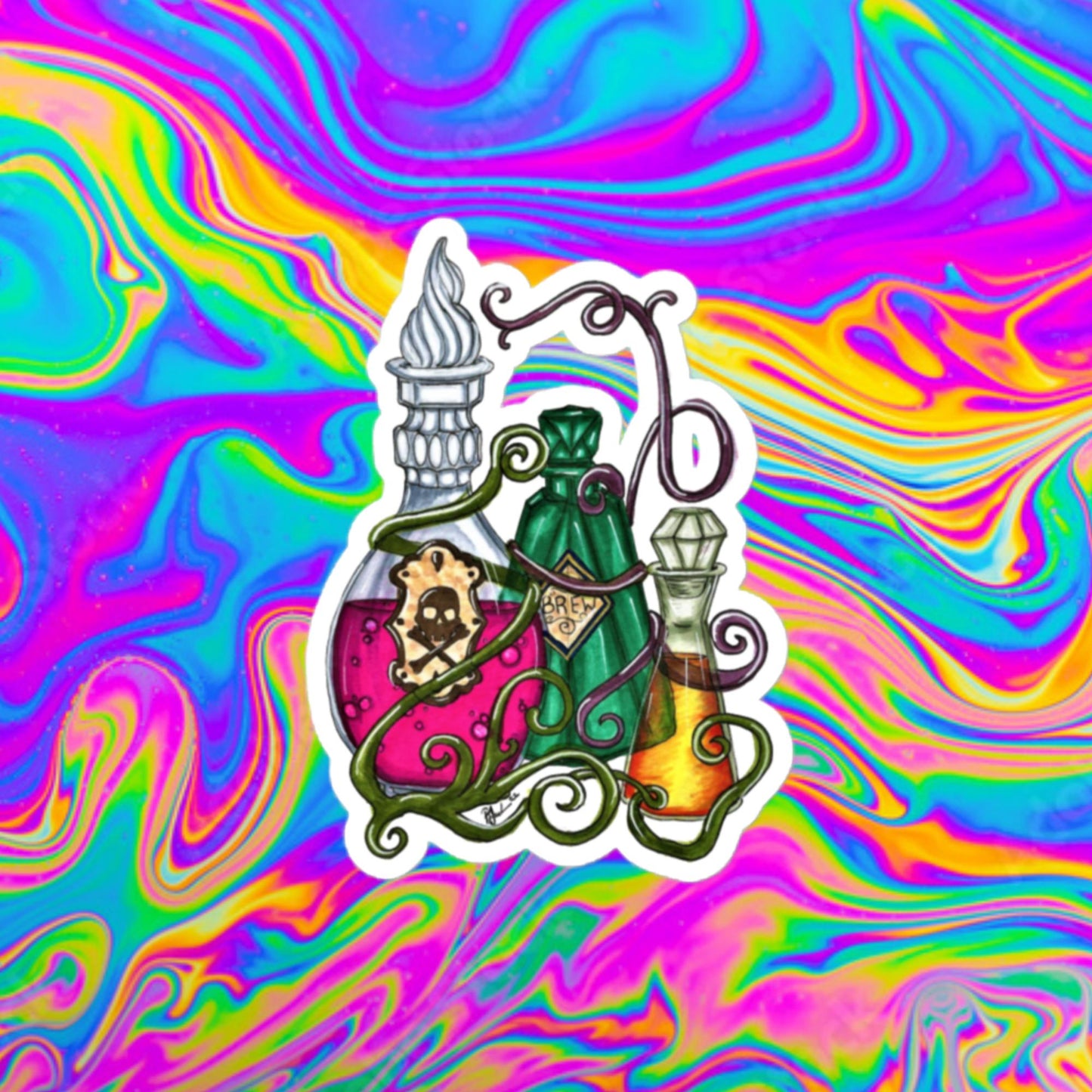 poison Bubble-free stickers