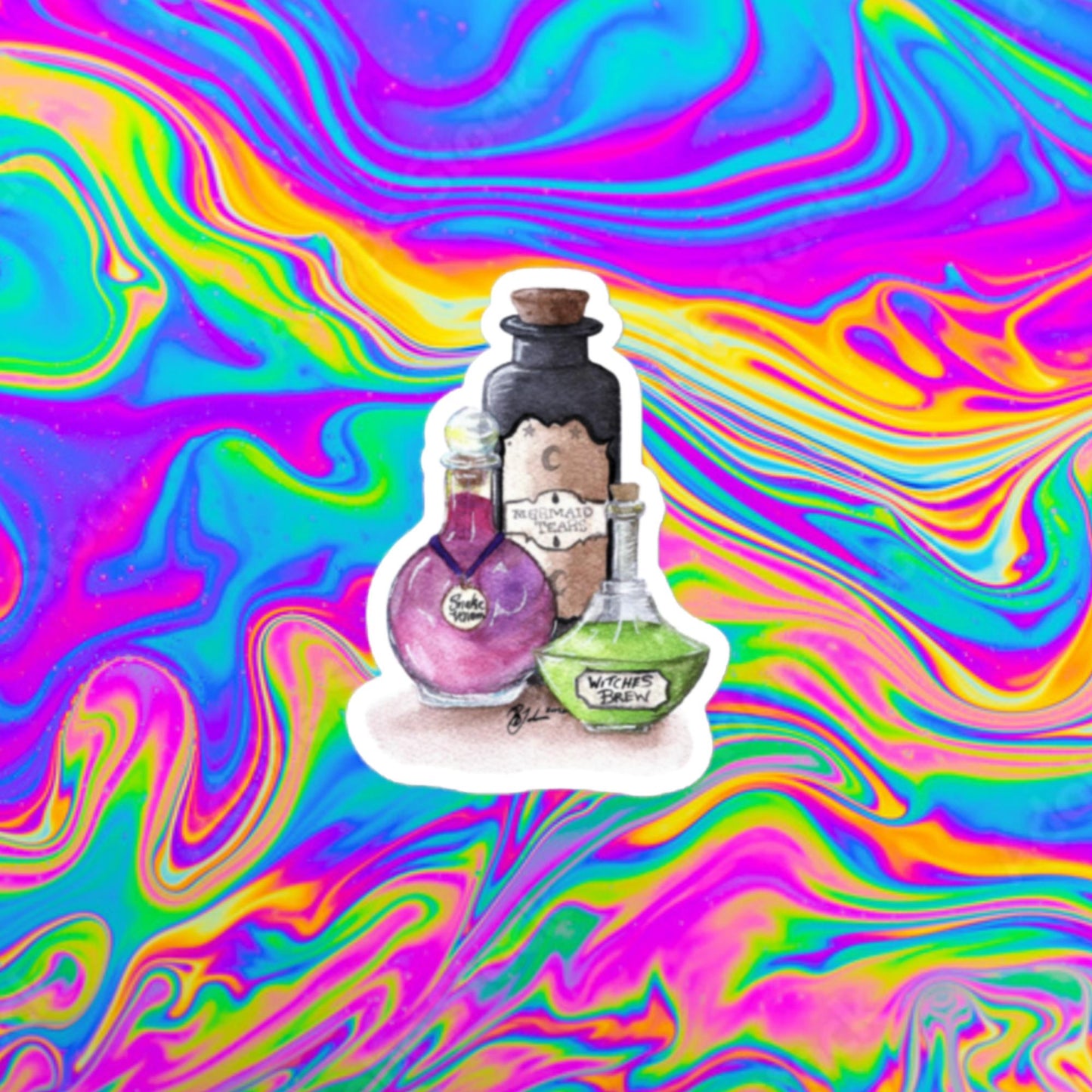 potion bottles Bubble-free stickers