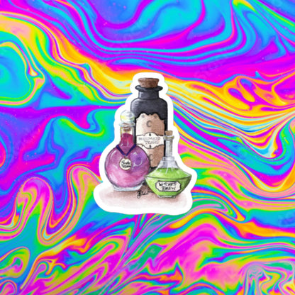 potion bottles Bubble-free stickers