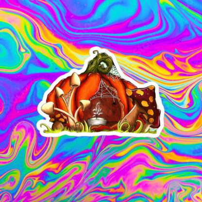 morning after halloween Bubble-free stickers