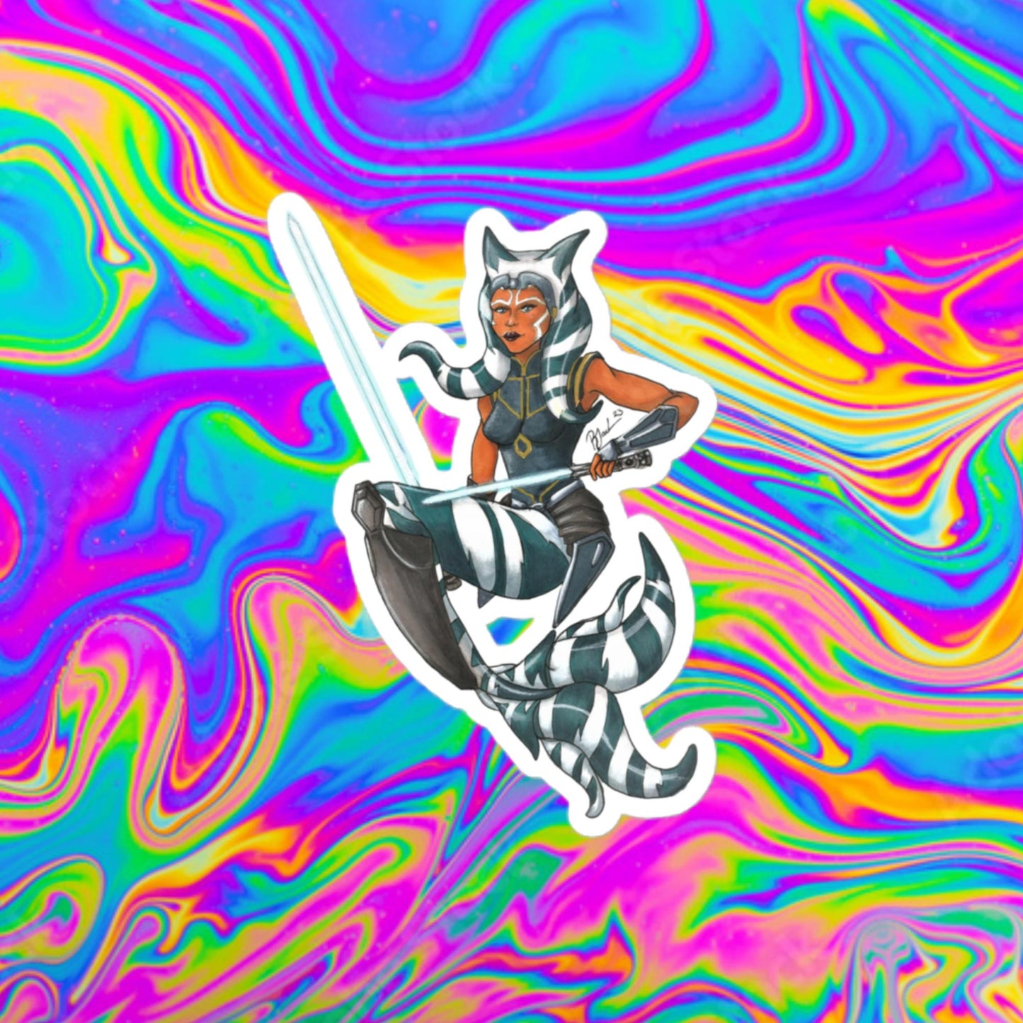 Ahsoka mermaid stickers