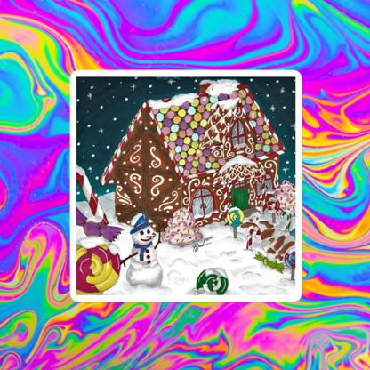 gingerbread winter Bubble-free stickers