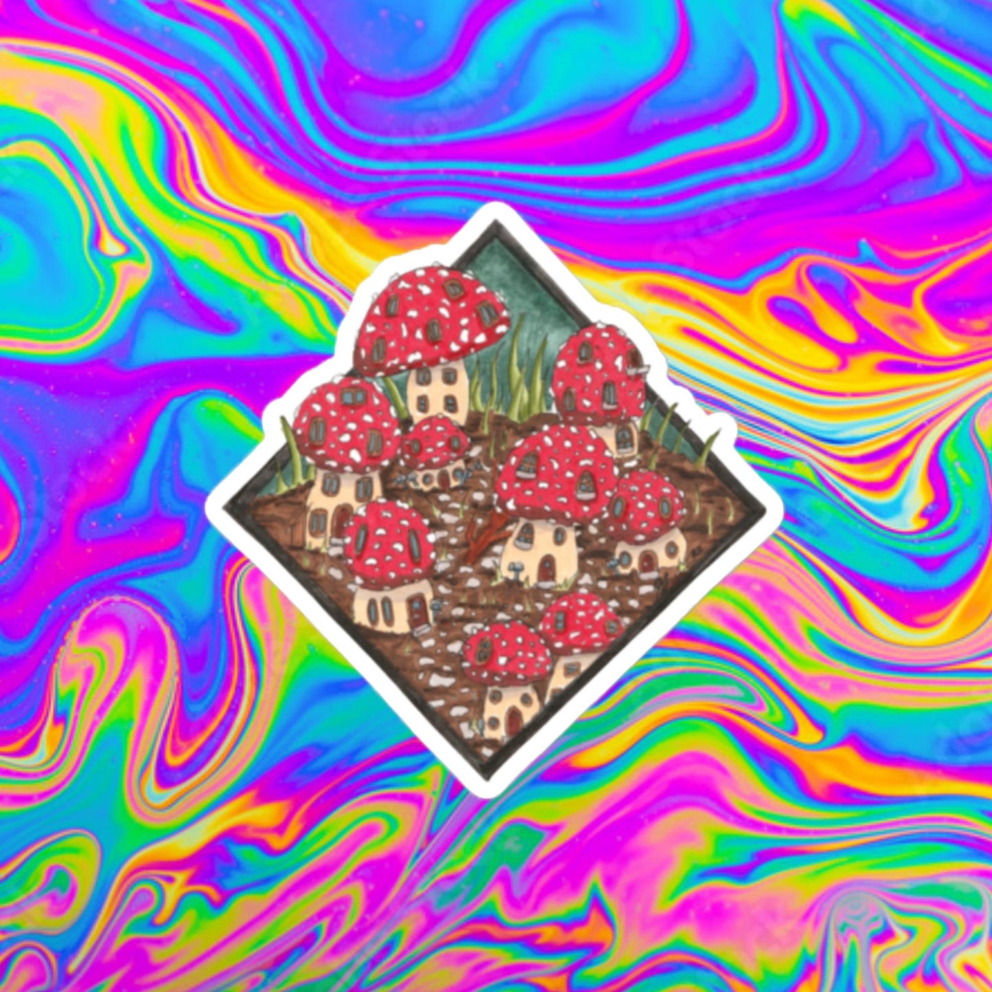 toadstool village stickers