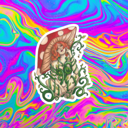 Toadstool beauty Bubble-free stickers