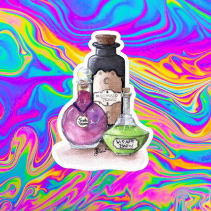 potion bottles Bubble-free stickers