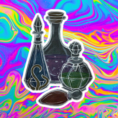 Potion bottles Bubble-free stickers