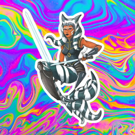 Ahsoka mermaid stickers