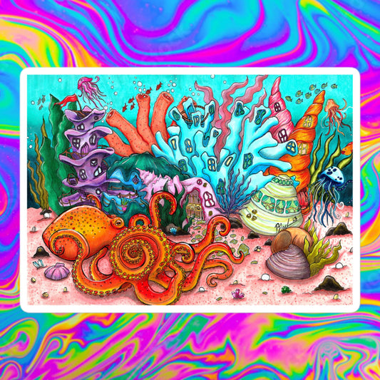 Underwater kingdom Bubble-free stickers
