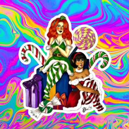 Santa's little helpers Bubble-free stickers