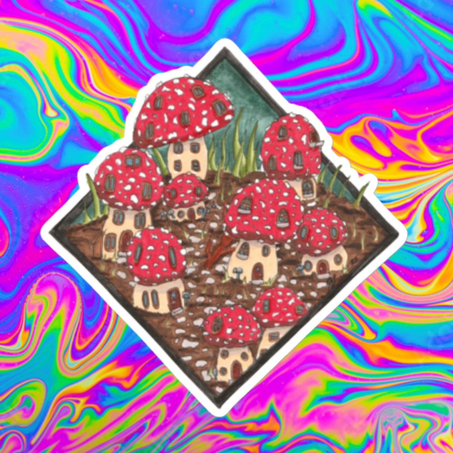 toadstool village stickers
