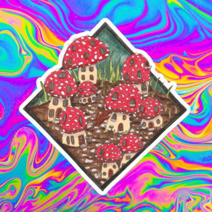 toadstool village stickers