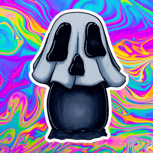 Ghost mushie Bubble-free stickers