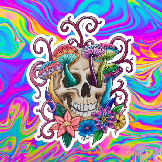 Skull trip Bubble-free stickers
