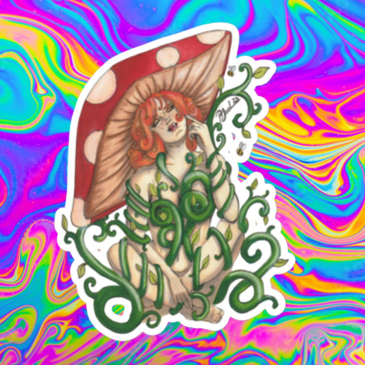 Toadstool beauty Bubble-free stickers