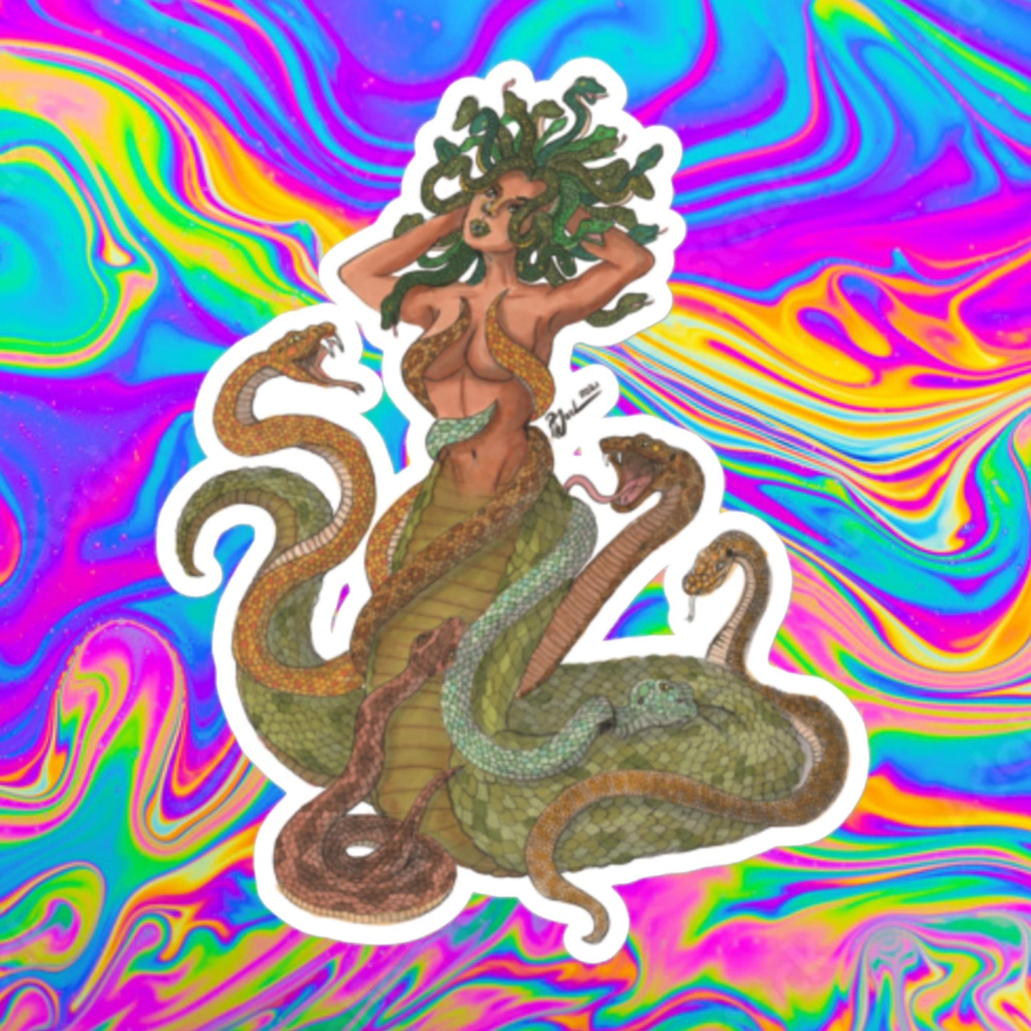 Medusa Bubble-free stickers