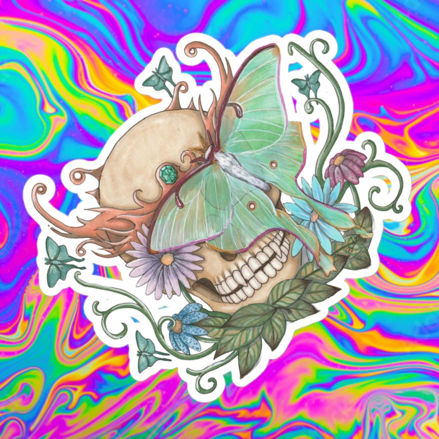 Shrouded by luna Bubble-free stickers