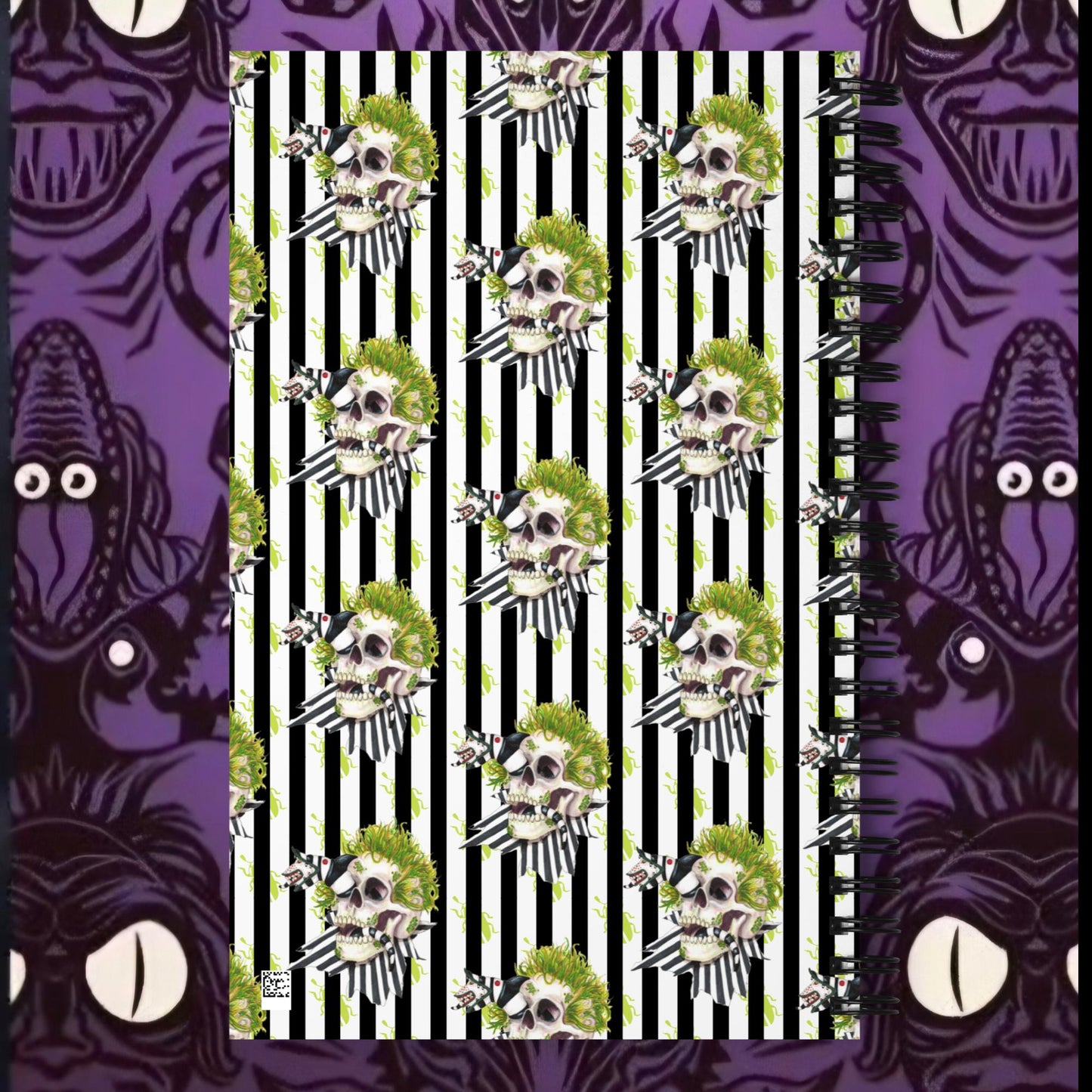 Beetle skull Spiral notebook