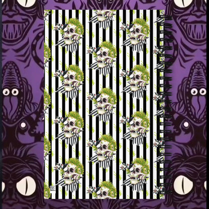 Beetle skull Spiral notebook