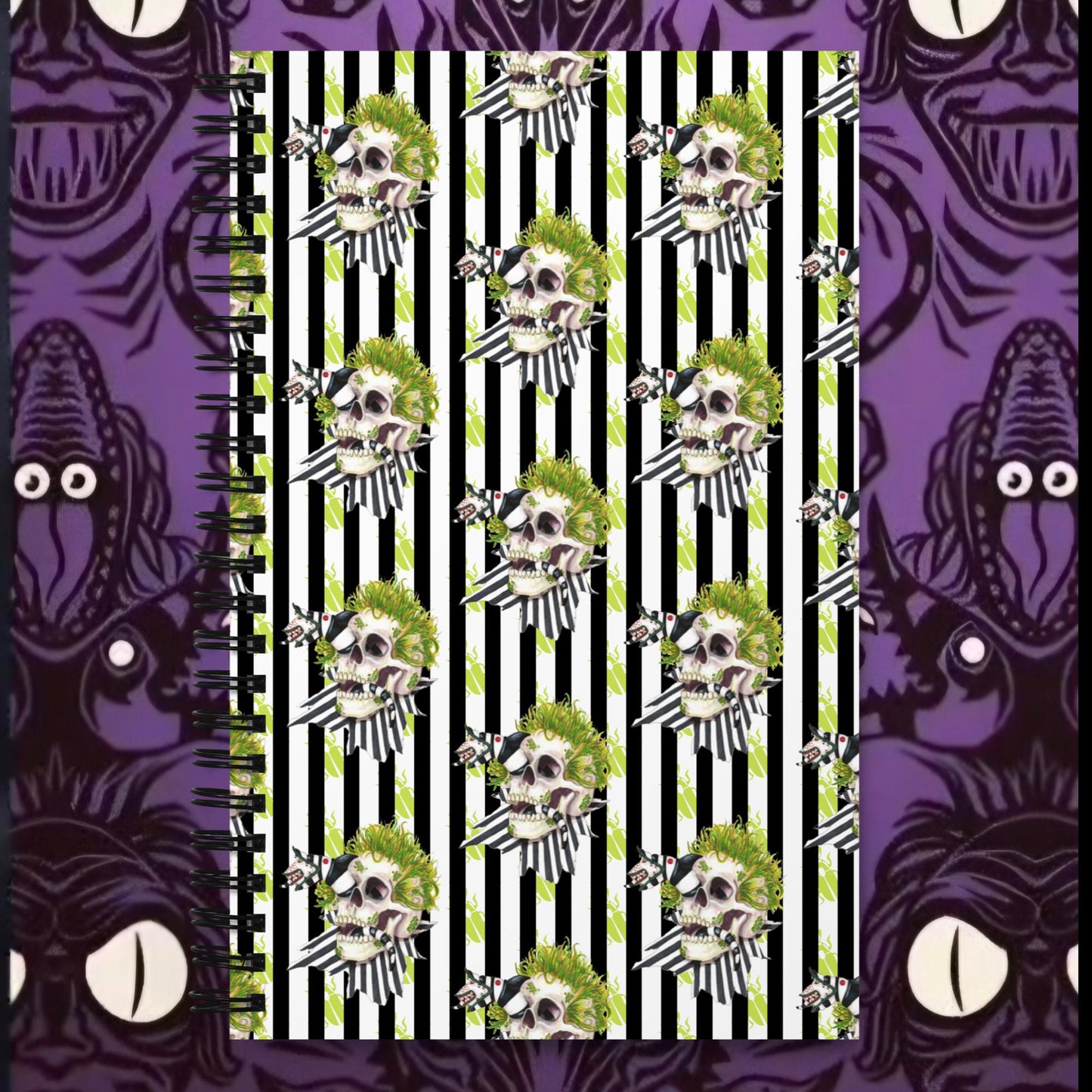 Beetle skull Spiral notebook