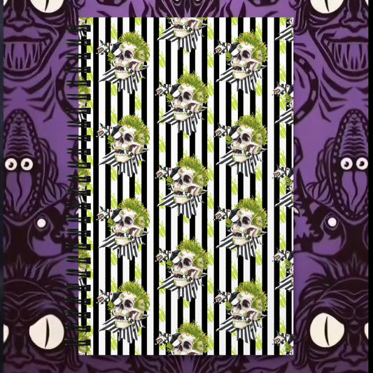 Beetle skull Spiral notebook