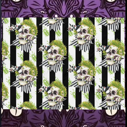 Beetle skull Throw Blanket