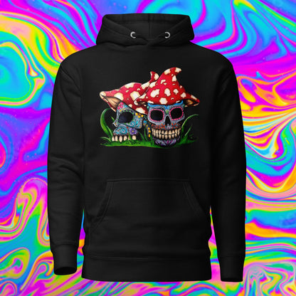 Sugar Skull Mushrooms Hoodie