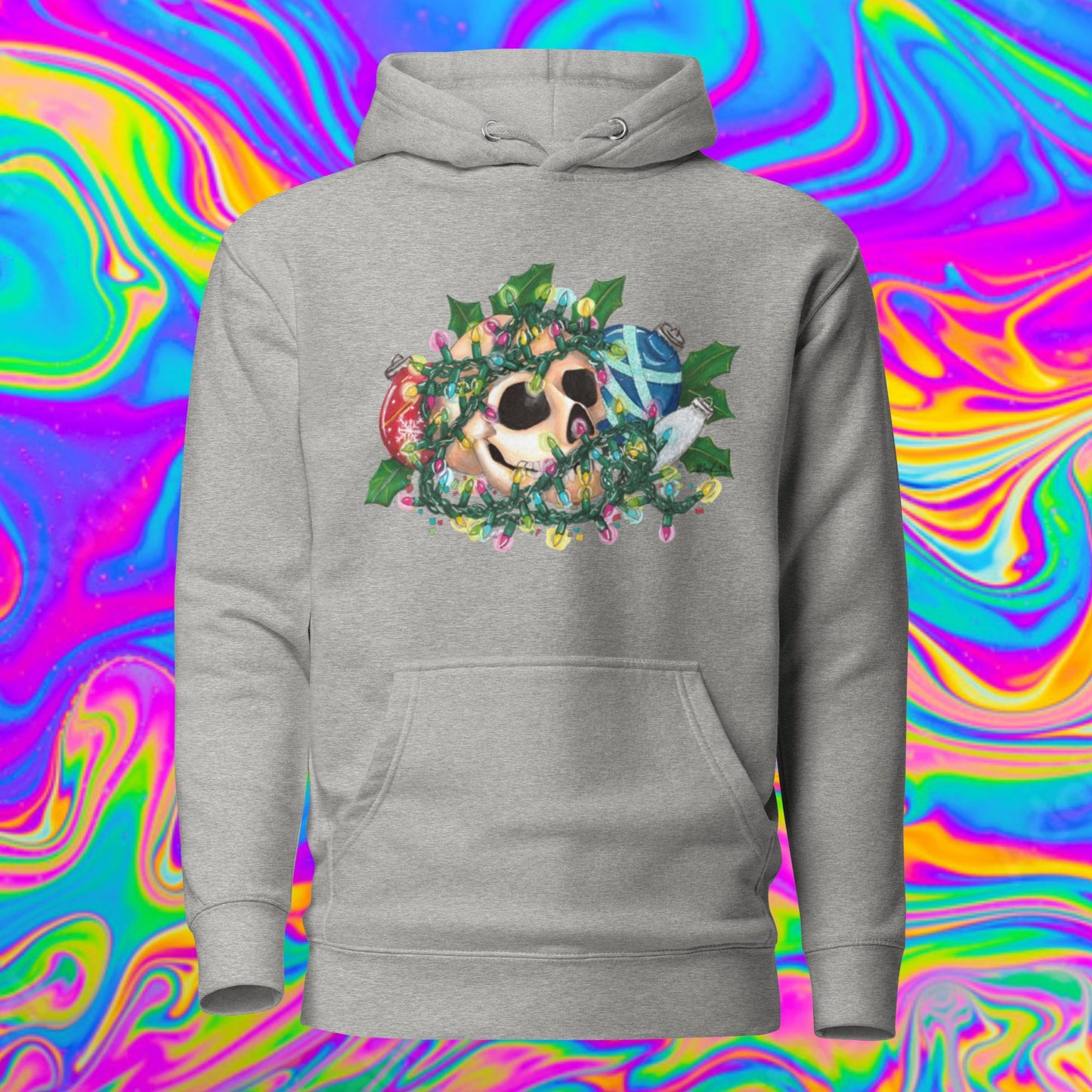 Christmas dec's skull Hoodie