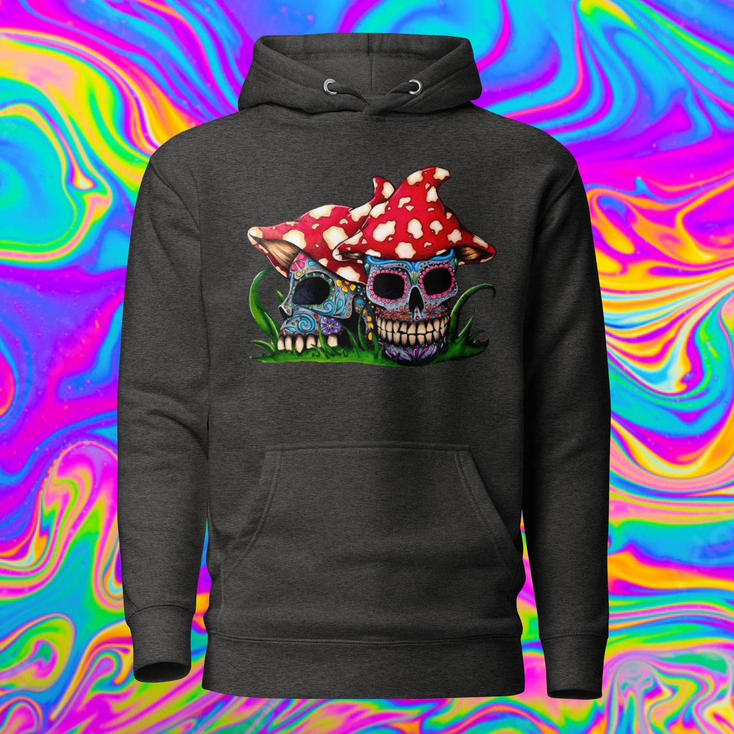 Sugar Skull Mushrooms Hoodie