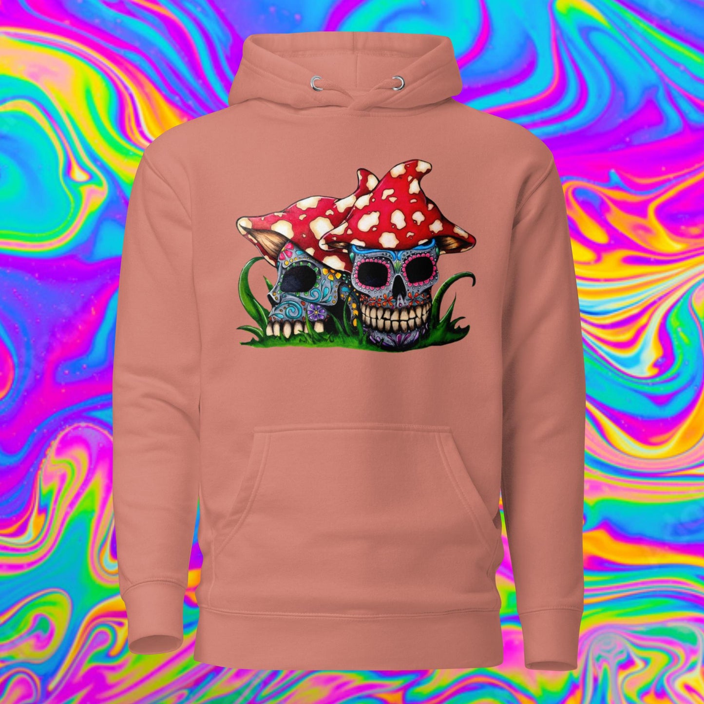 Sugar Skull Mushrooms Hoodie