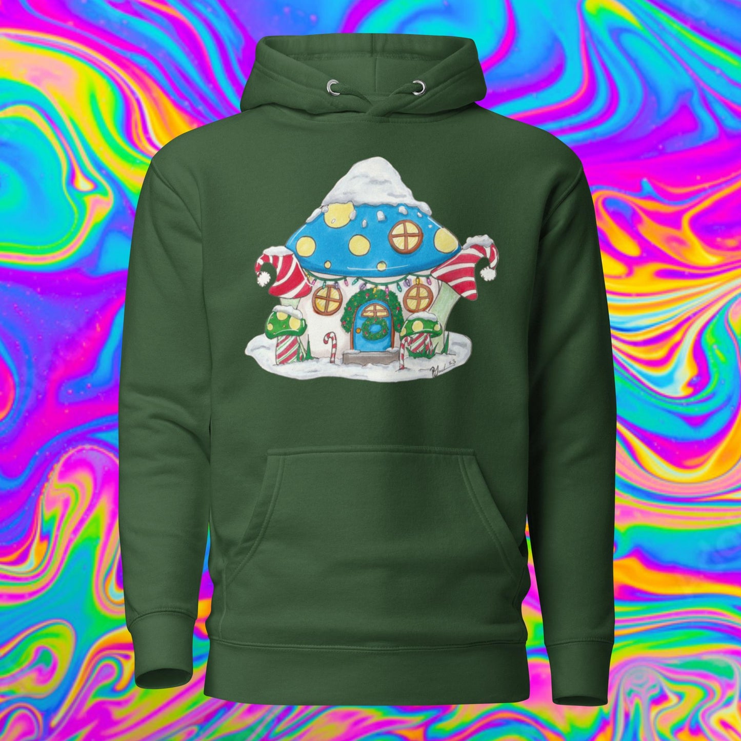 Mushroom Christmas Hoodie