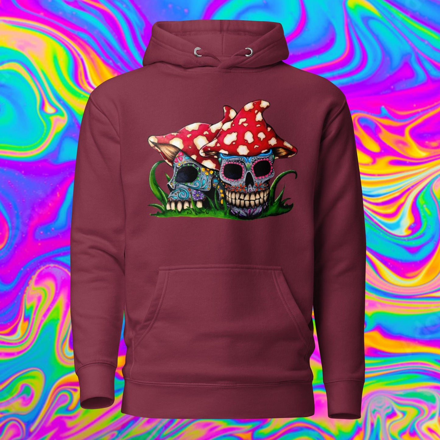 Sugar Skull Mushrooms Hoodie