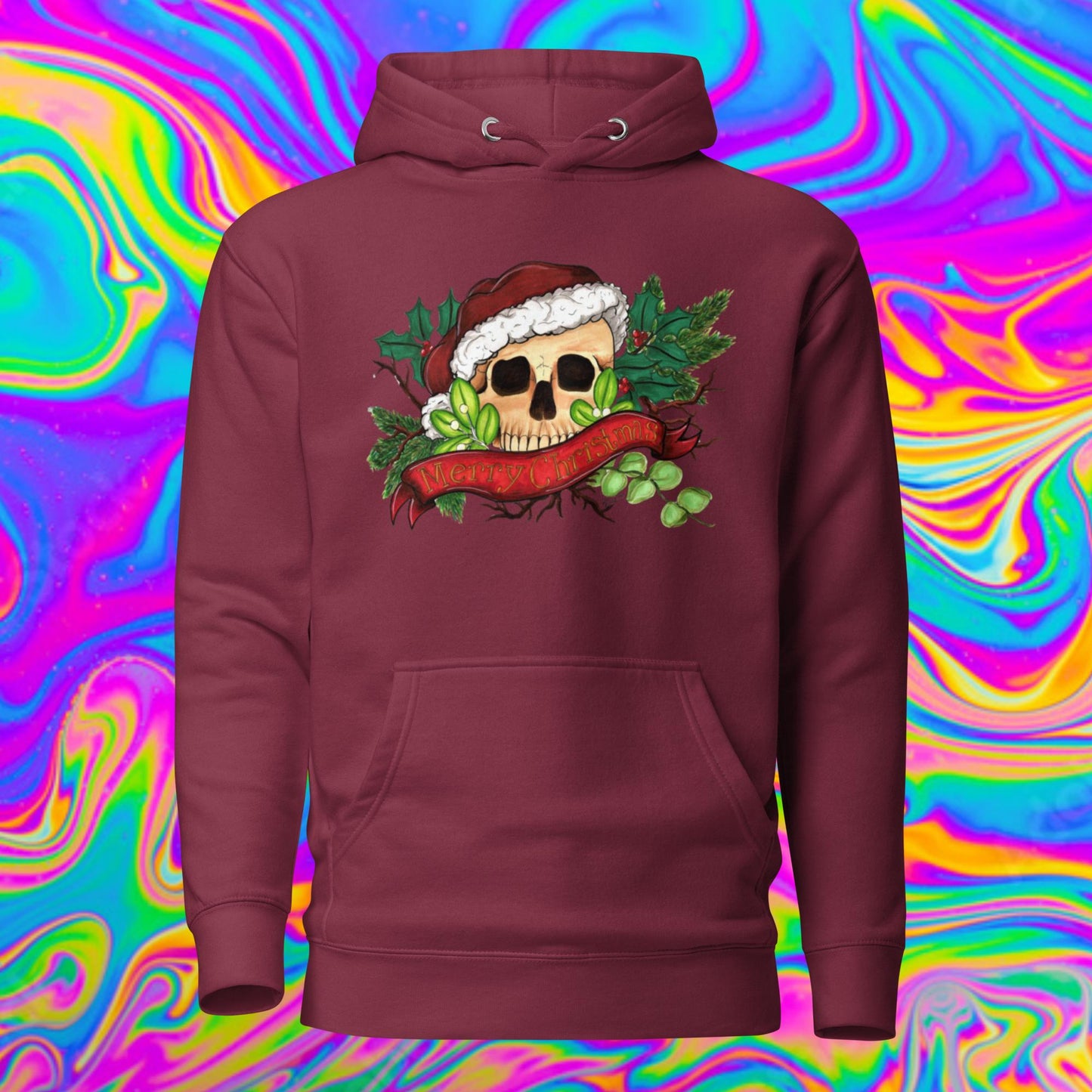 Merry Christmas skull Hoodie