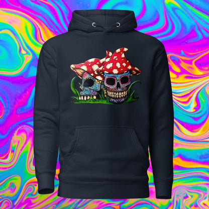 Sugar Skull Mushrooms Hoodie
