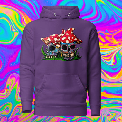 Sugar Skull Mushrooms Hoodie