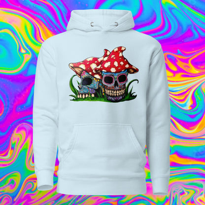 Sugar Skull Mushrooms Hoodie