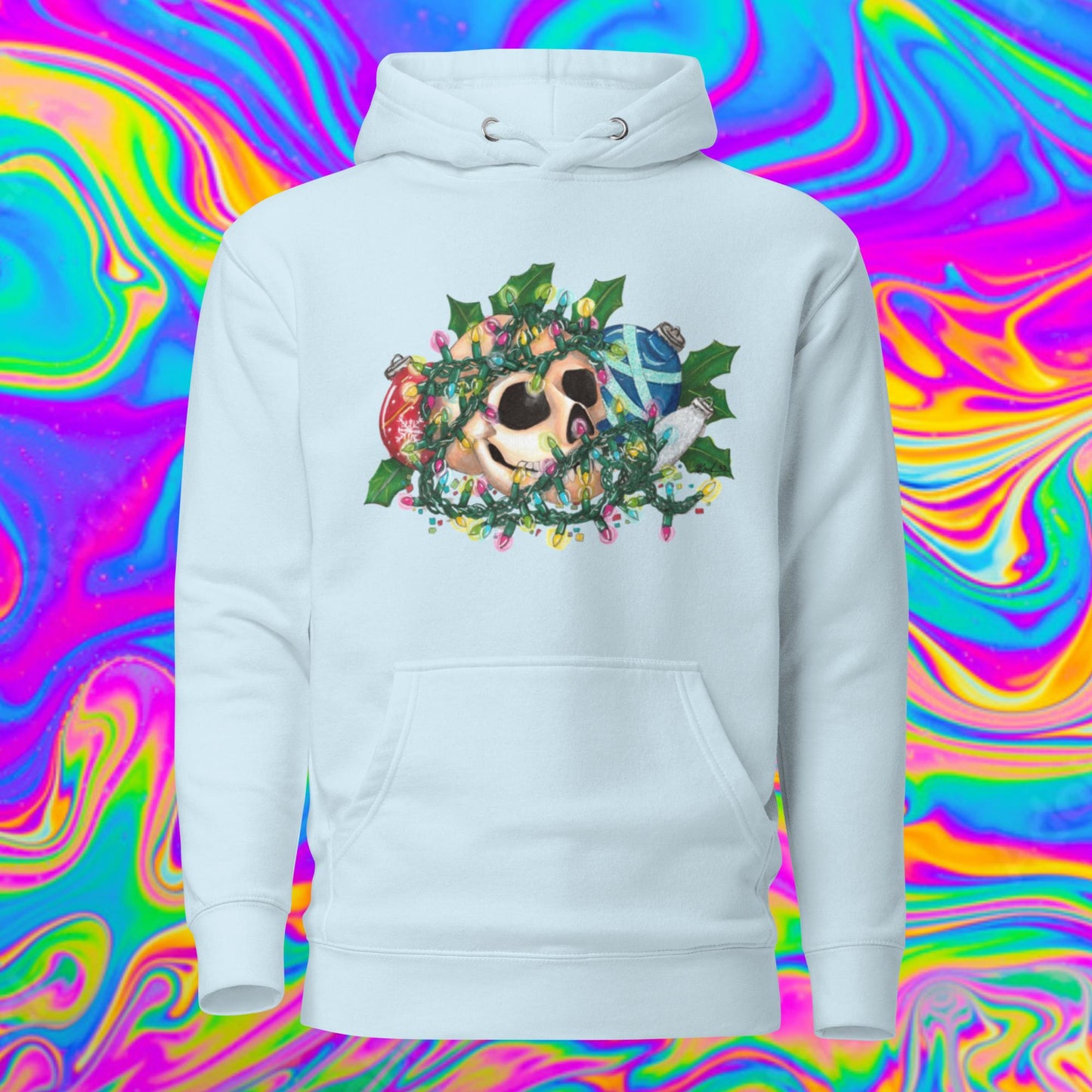 Christmas dec's skull Hoodie