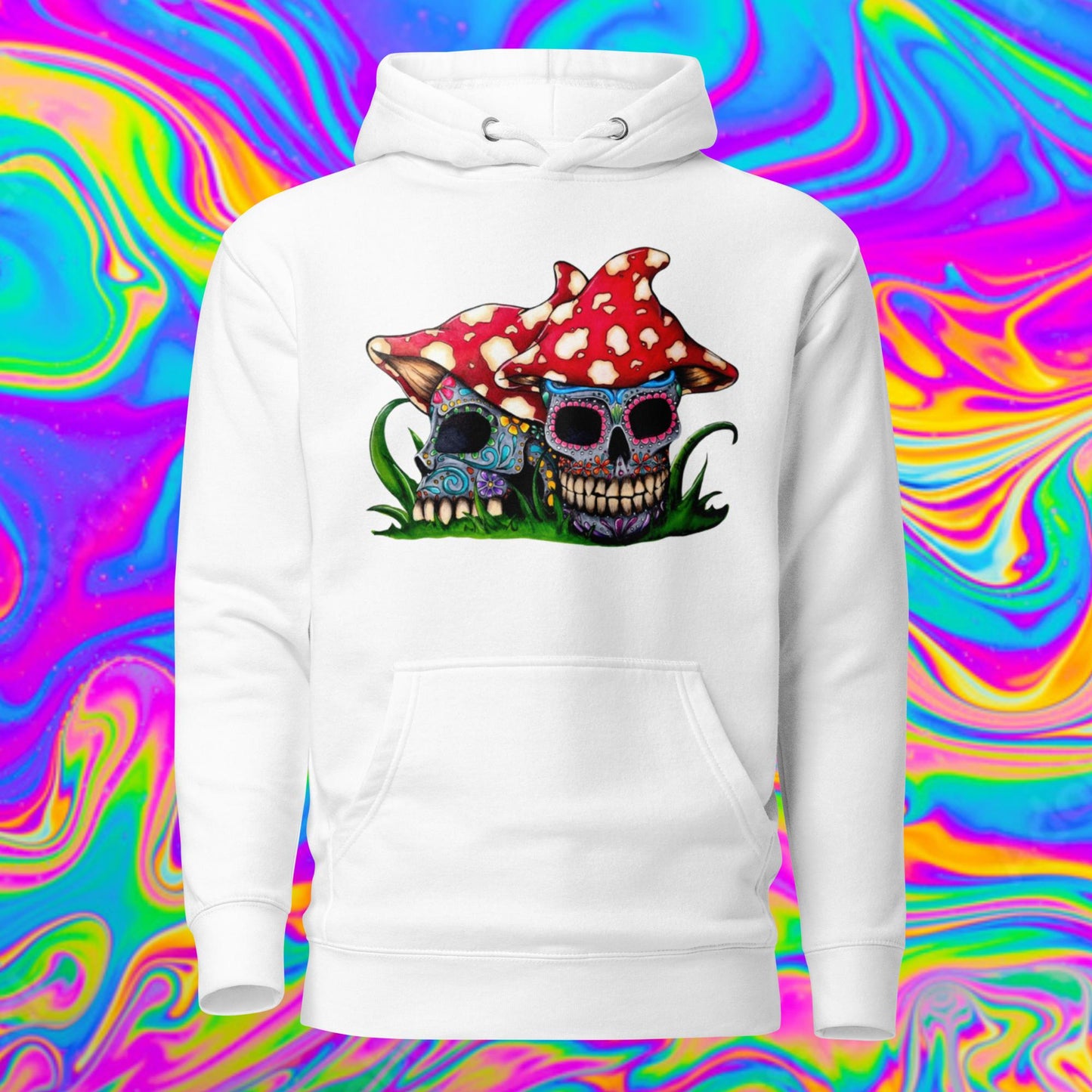 Sugar Skull Mushrooms Hoodie