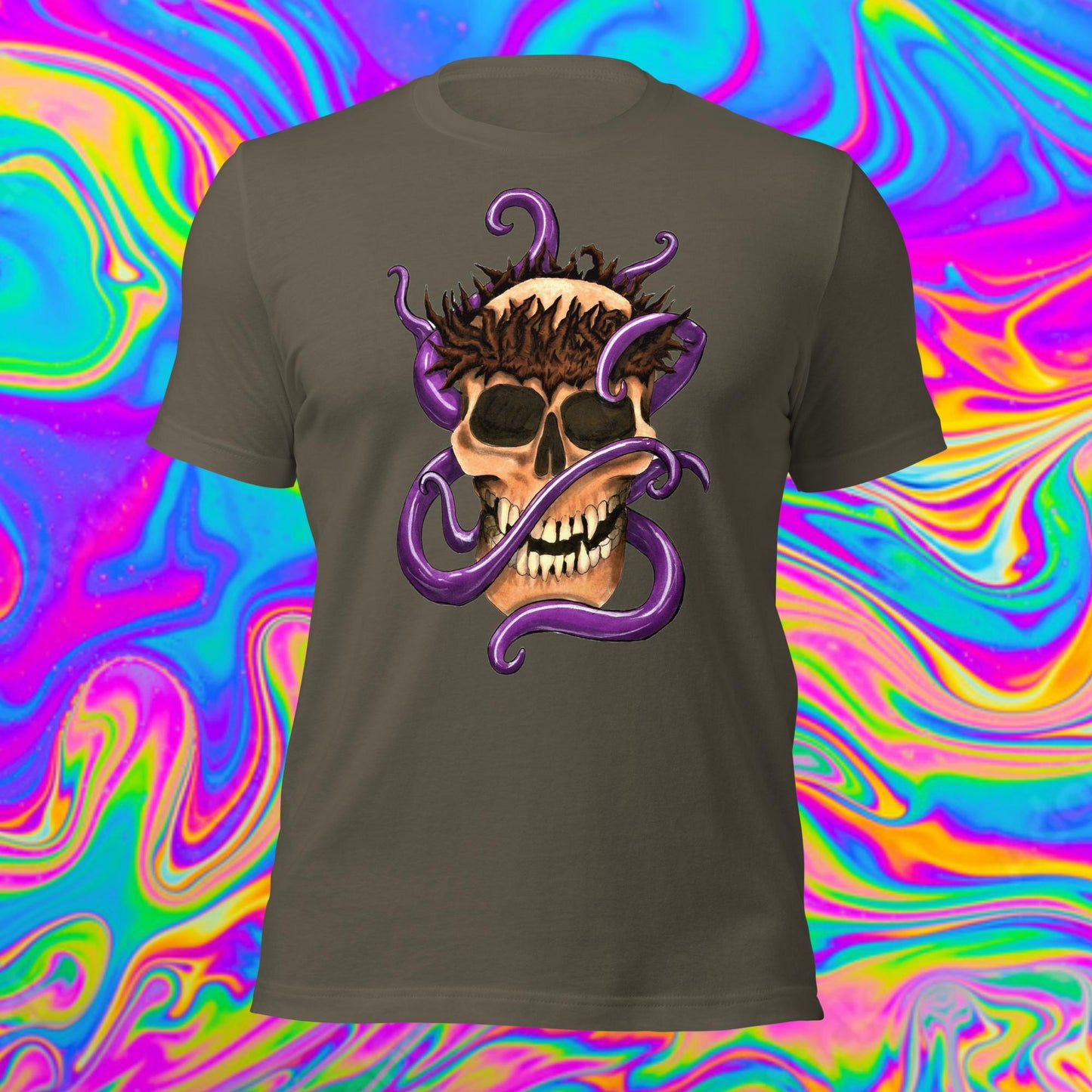 tentacle skull t-shirt