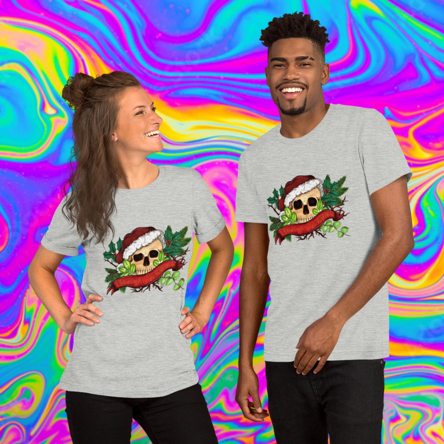 Merry Christmas skull t-shirt