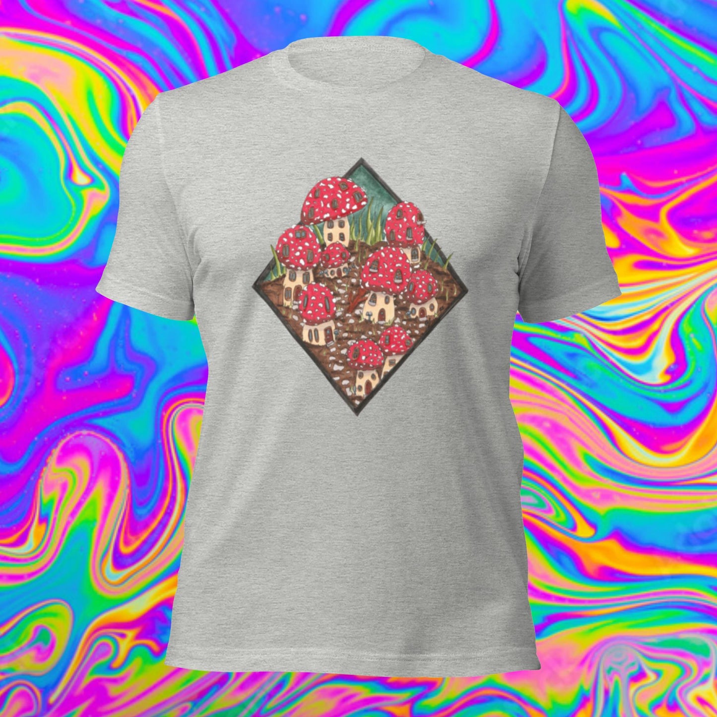 toadstool village Unisex t-shirt