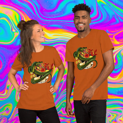 autumn snake skull t-shirt