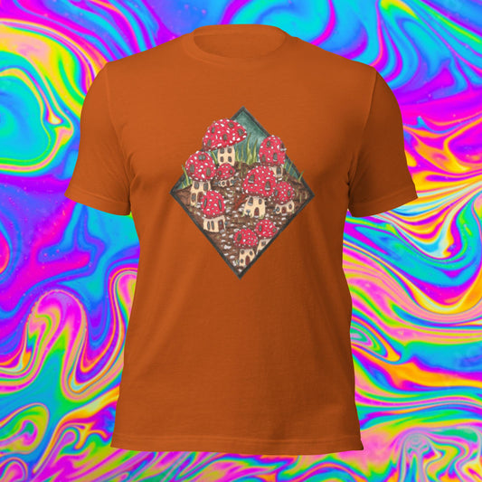 toadstool village Unisex t-shirt