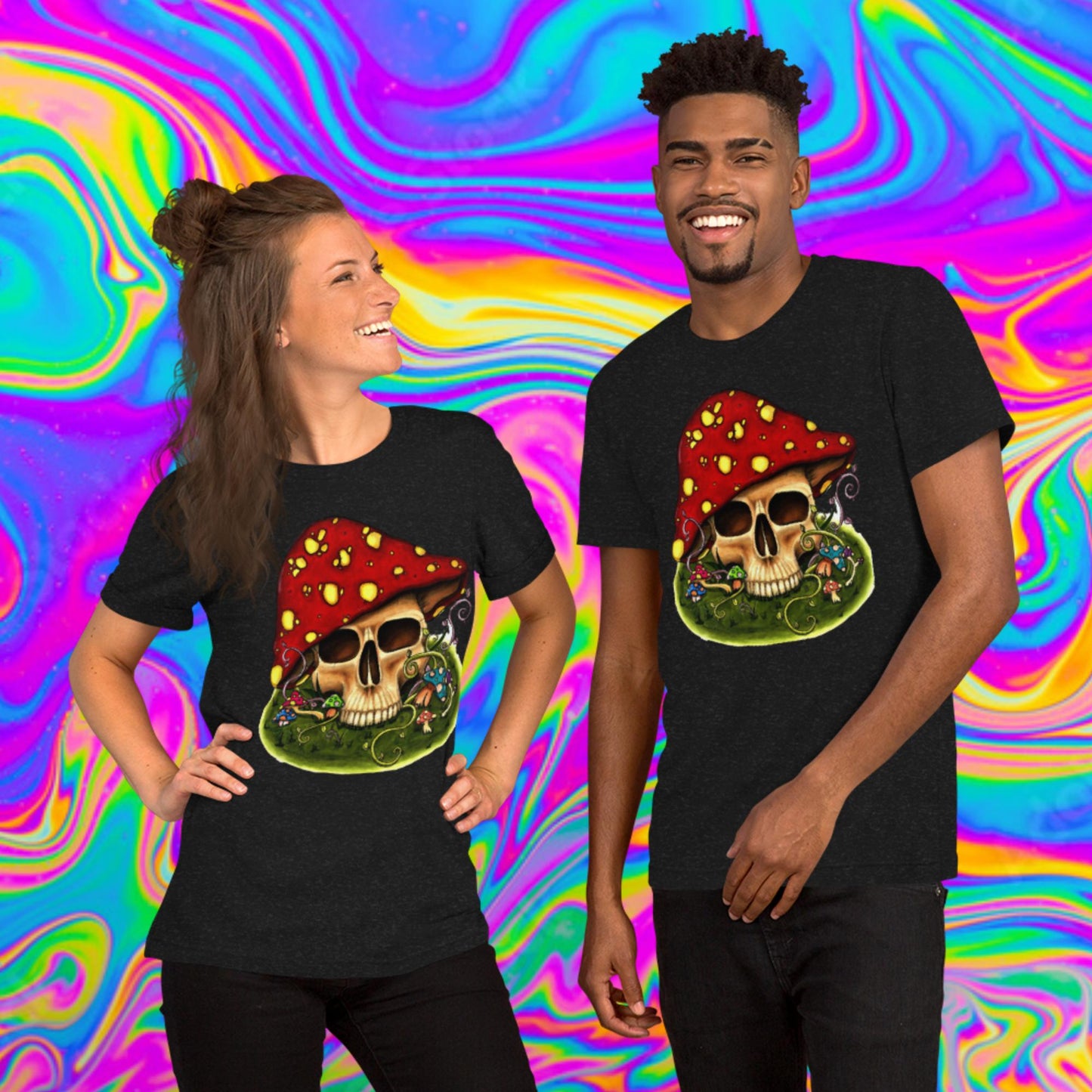 mushroom skull t-shirt